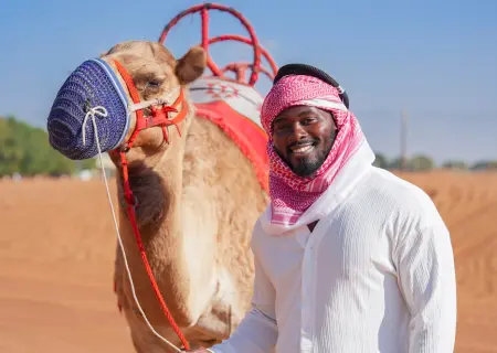 Darius Williams in trawey desert safari