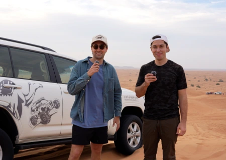 Michael Ryan in trawey desert safari