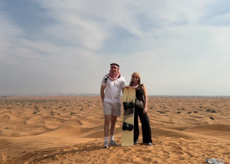 georgia & michael in the trawey desert