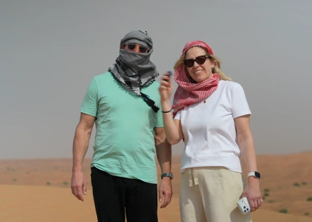 Frank & Jelena in the Traway Desert Safari