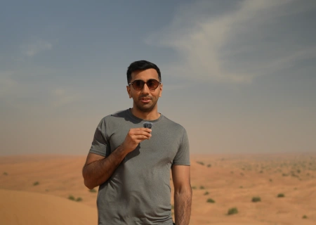 neal in the Trawey Desert